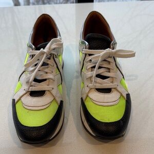 Jimmy Choo Lime and Black Sneakers